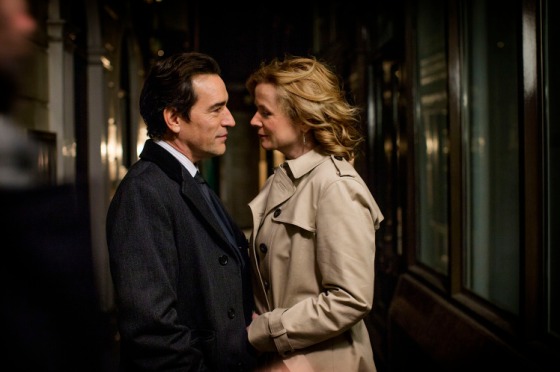 WARNING: Embargoed for publication until 00:00:01 on 23/09/2016 - Programme Name: Apple Tree Yard - TX: n/a - Episode: Apple Tree Yard - early release (No. n/a) - Picture Shows: (L-R) Costley (BEN CHAPLIN), Yvonne Carmichael (EMILY WATSON) - (C) Kudos - Photographer: Nick Briggs